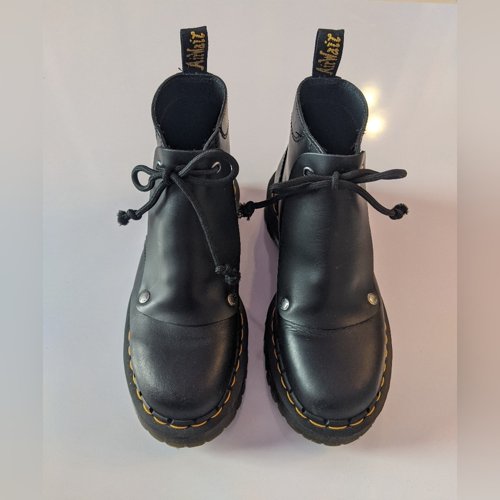 Dr Martens 101 Lace Cover Ankle Boots - Picture 2 of 9